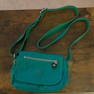 Kipling Kelly Green Sabian Crossbody Bag